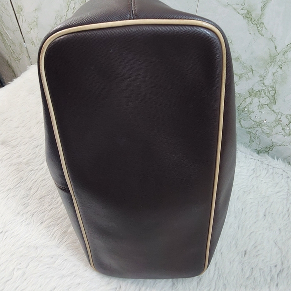 Coach Dark Brown Leather Tote - Picture 9 of 14